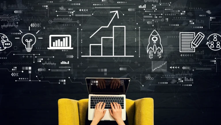 Analisis data pemasaran digital dengan Meta Ads untuk pertumbuhan bisnis online.