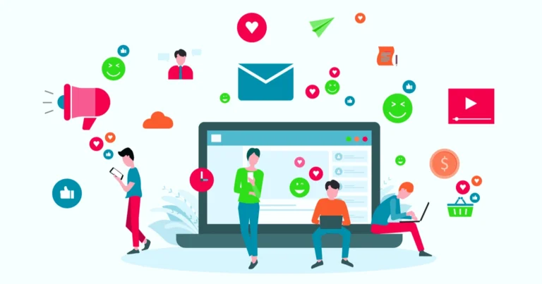 Interaksi digital kreatif dalam social media marketing.